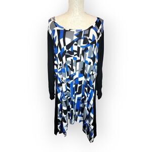 New Context Black & Blue Tunic 1X